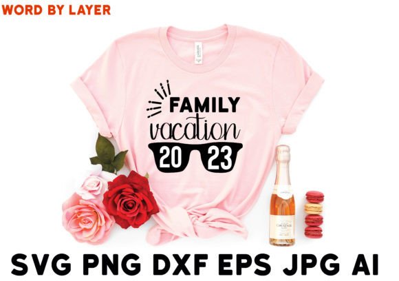 Family Vacation 2023 SVG Design Illustration Designs de T-shirts Par RhDesign