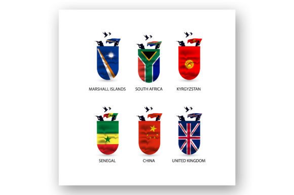 Flags Collection of Countries Graphic Graphic Templates By stromgraphix