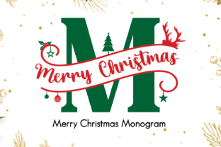 Merry Christmas Monogram Decorative Font By QueenCraft 1