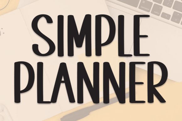 Simple Planner Script & Handwritten Font By andikastudio