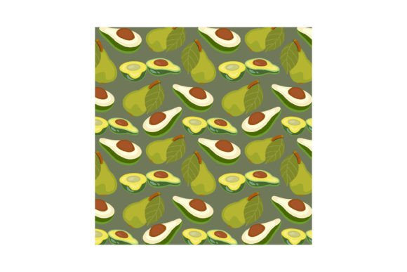 Seamless Background from a Ripe Avocado Grafik Papier-Muster Von Jaka Sembung