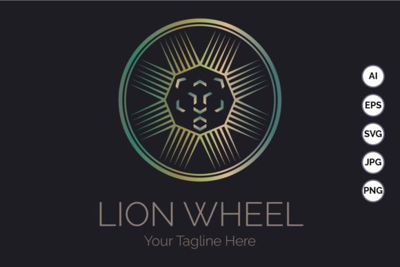 Lion Wheel Circle Luxury Logo Template Graphic Logos By lordottori