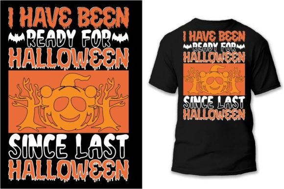 Halloween Vintage T Shirt Design Gráfico Plantillas de Impresión Por Sujitdesigngarden