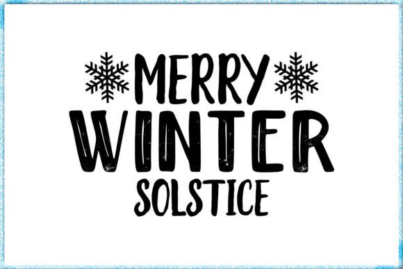 Merry Winter Solstice SVG Graphic T-shirt Designs By Teamwork