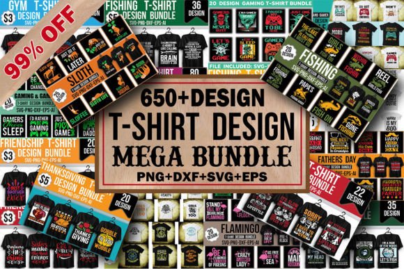 T-shirt Design Mega Bundle Grafik T-shirt Designs Von Shopdrop