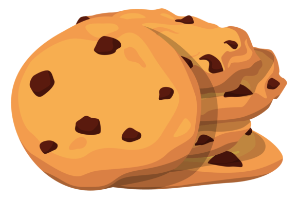 Chocolate Chip Cookie. Homemade Bakery C Graphic Illustrations By onyxproj