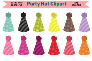 Party Hat Clipart Graphic Illustrations By Actual Pixel 1