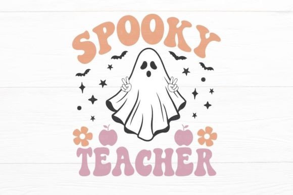 Spooky Teacher, Halloween Teacher SVG Gráfico Ilustraciones Imprimibles Por AppearanceCraft