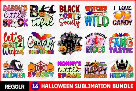 Halloween Sublimation Bundle Graphic Crafts By Regulrcrative