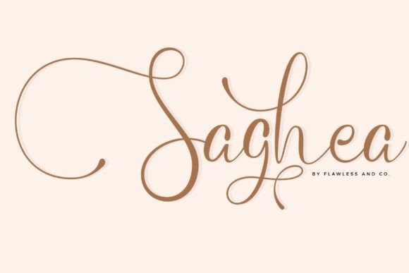 Saghea Script & Handwritten Font By Flawless And Co