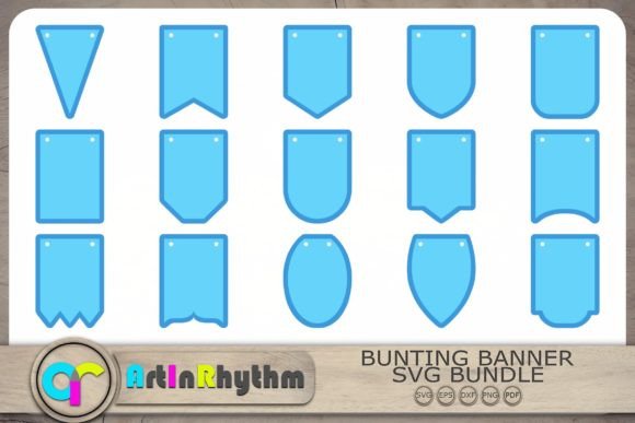 Bunting Banners Svg, Banner Svg Bundle Graphic Crafts By artinrhythm