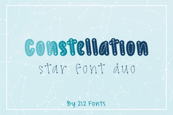 Constellation Display-Schriftarten Schriftart Von 212 Fonts