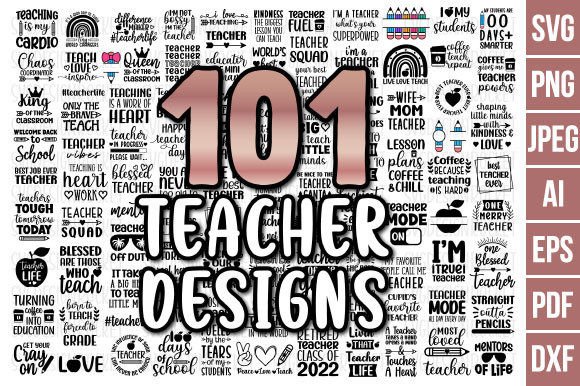 Teacher Svg Bundle Sayings Quotes Graphic Crafts By SVGDesignRocket
