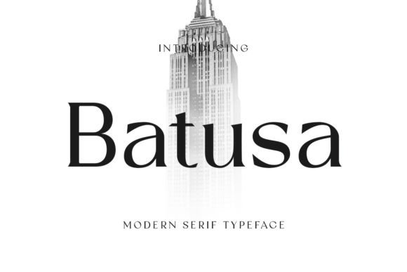 Batusa Serif-Schriftarten Schriftart Von yukitacreative