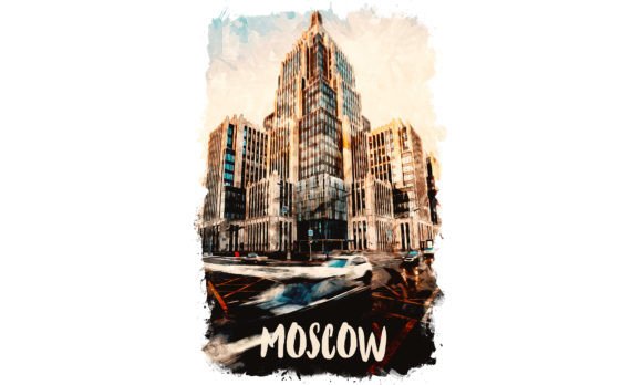 Moscow Europe Watercolor Poster Illustration Illustrations Imprimables Par Poster Boutique