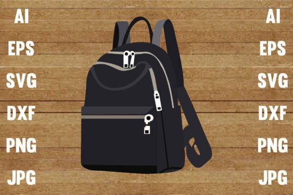 School Bag Graphic Print Templates By Rk t-Shirt Store