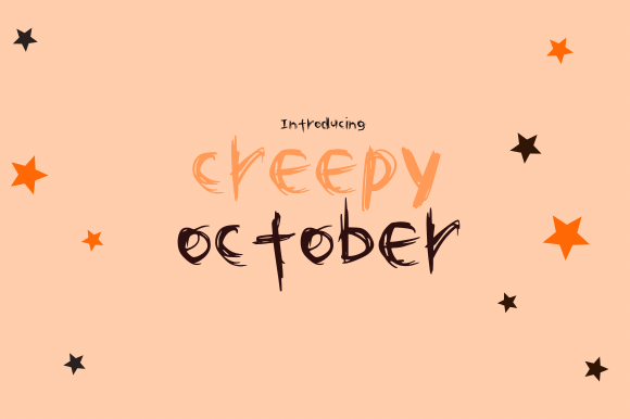 Creepy October Skript-Schriftarten Schriftart Von Dream Big Digital Design