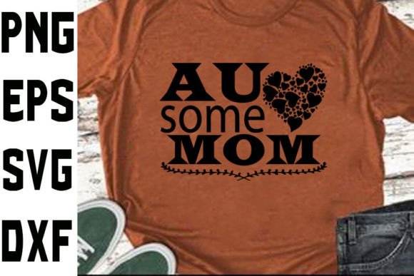 Autism Svg Design,au-some Mom Graphic T-shirt Designs By Creative Art