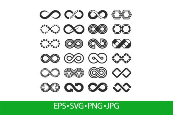 Infinity Icon, Infinite Symbol Sign Graphic Icons By frogella.stock