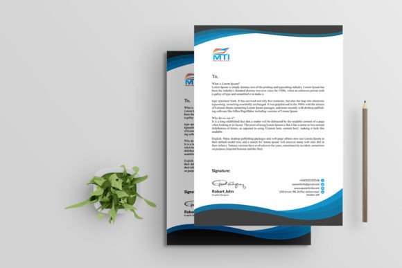 Letterhead Graphic Print Templates By Pixel Perfection