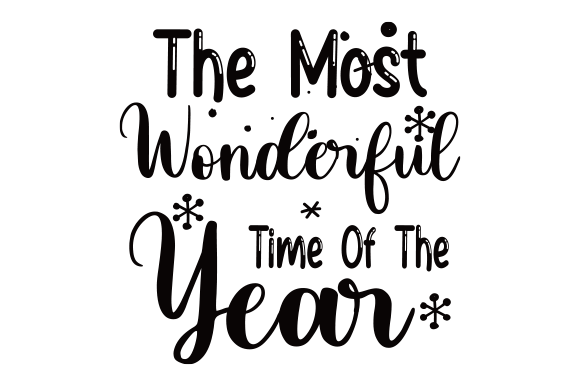 The Most Wonderful Time of the Year SVG Gráfico Manualidades Por Creative Design