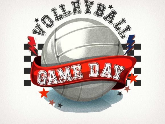 Game Day Volleyball Sublimation Graphic Print Templates By DenizDesign