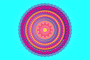 Mandala.Multicolor Mandala Background. Graphic Coloring Pages & Books By burhanflatillustration29