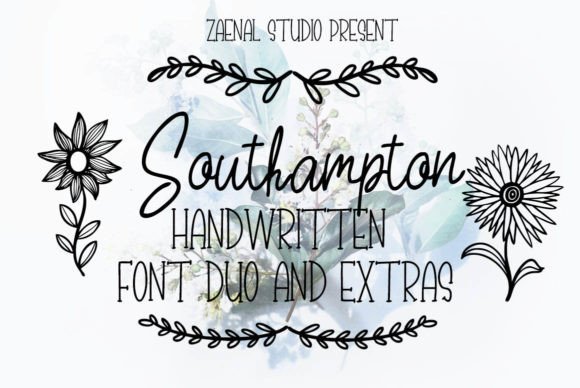 Southampton Script & Handwritten Font By Zaenal Studio