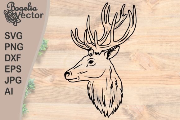 Deer Head Graphic Crafts By BogeliaVector