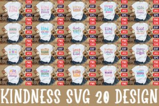 Kindness SVG 20 Design Bundle Gráfico Diseños de Camisetas Por Tshirt_Bundle 1