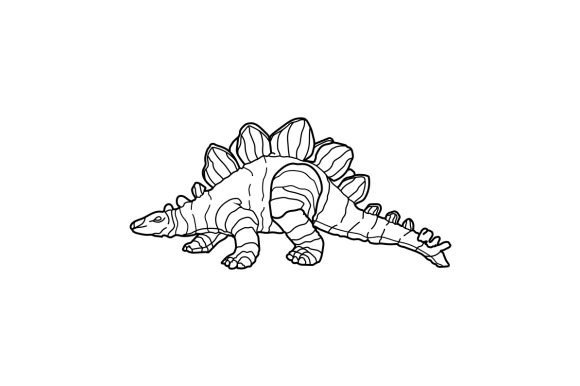Realistic Stegosaurus Dinosaurier Craft-Schnittdatei Von Creative Fabrica Crafts