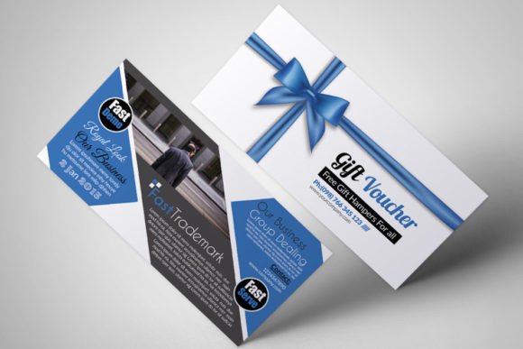 Business Gift Voucher Graphic Print Templates By Leza Sam