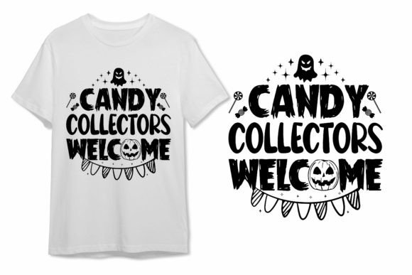 Candy Collectors Welcome Halloween Illustration Designs de T-shirts Par HIRA'S INFINITE VISTA