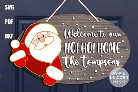 Welcome to Our Home Sign SVG Gráfico Navidad en 3D Por JoyfulUnicorn