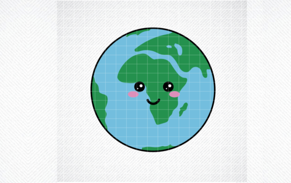 Earth Day SVG, Cute Earth Clipart, World Graphic Crafts By SVG DEN