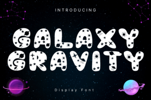 Galaxy Gravity Decorative Font By AchiArt 1