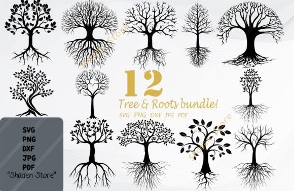 Family Tree Root Bundle Svg Graphic Print Templates By Shaden store