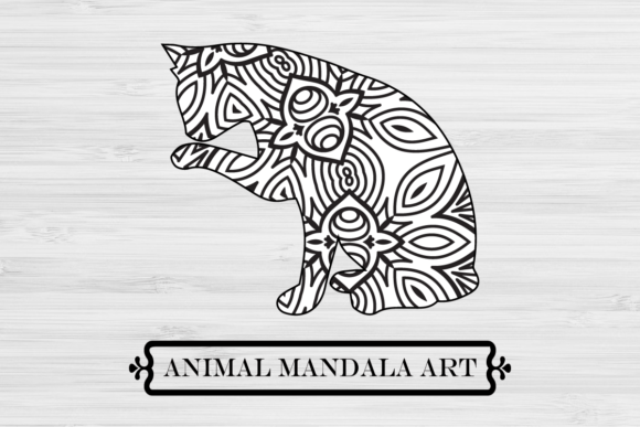 Cat Mandala. Boho Style SVG Graphic Crafts By DesignHub99