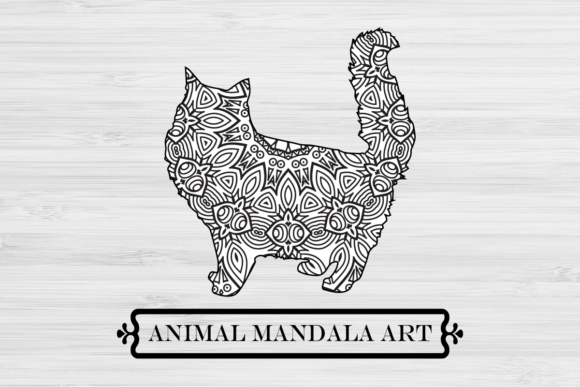 Cat Mandala. Boho Style SVG Graphic Crafts By DesignHub99