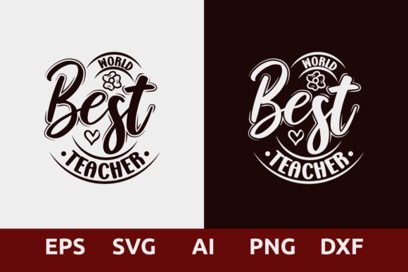 World Best Teacher T Shirt Design Gráfico Diseños de Camisetas Por abmajid756
