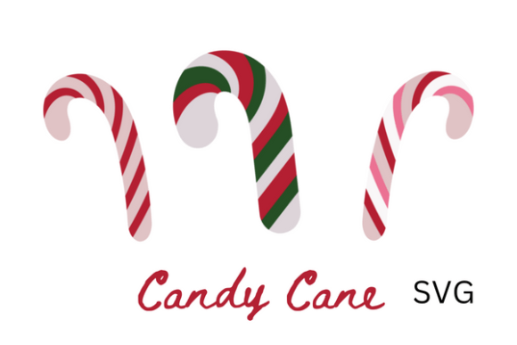 Candy Cane SVG Graphic Illustrations By Chantal Art Designs