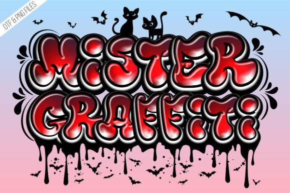 Mister Graffiti Color Fonts Font By Nobu Collections