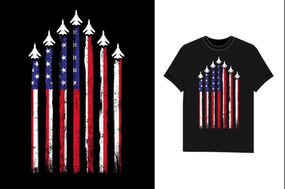 Air Force US Veterans 4th of July Graphic T-shirt Designs By shipna2005