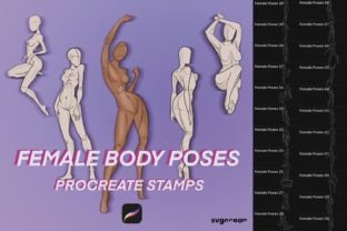Female Pose Procreate Brushes Graphic Brushes By SvgOcean 1