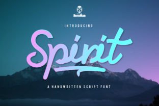Spirit Script & Handwritten Font By HeroMan 4
