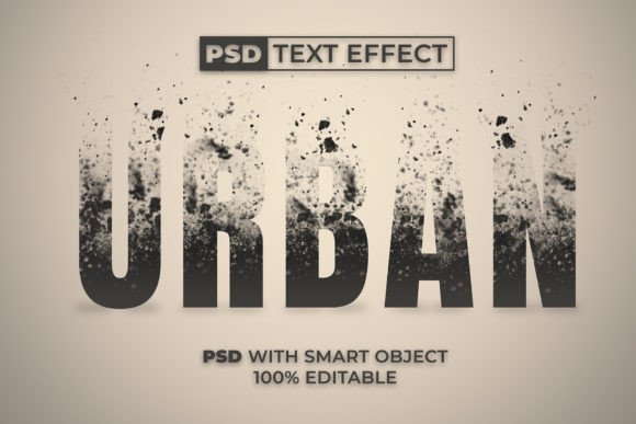 Urban Text Effect Dispersion Style Illustration Layer Styles Par Mockmenot