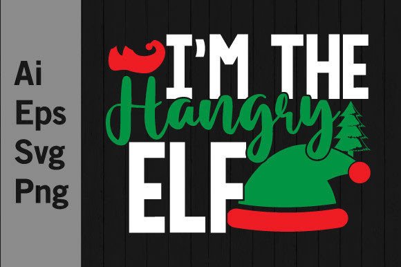 I’m the Hangry Elf Graphic T-shirt Designs By GraphicQuoteTeez