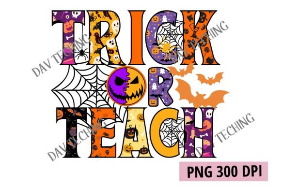 Trick or Teach Png Graphic T-shirt Designs By Dev Teching