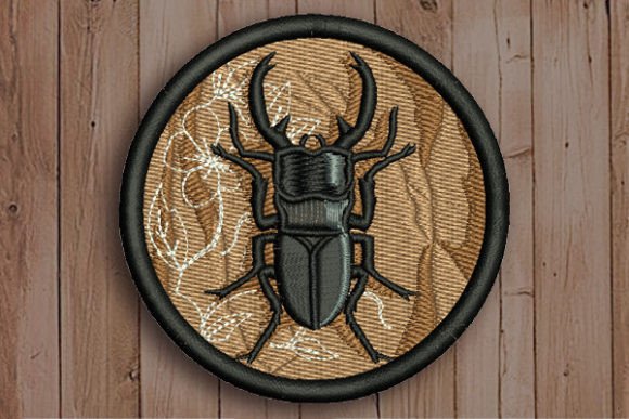 Beetle Insectes Design de Broderie Par Samsul Huda