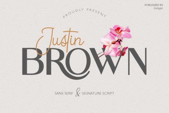 Justin Brown Duo Sans Serif Font By gatype